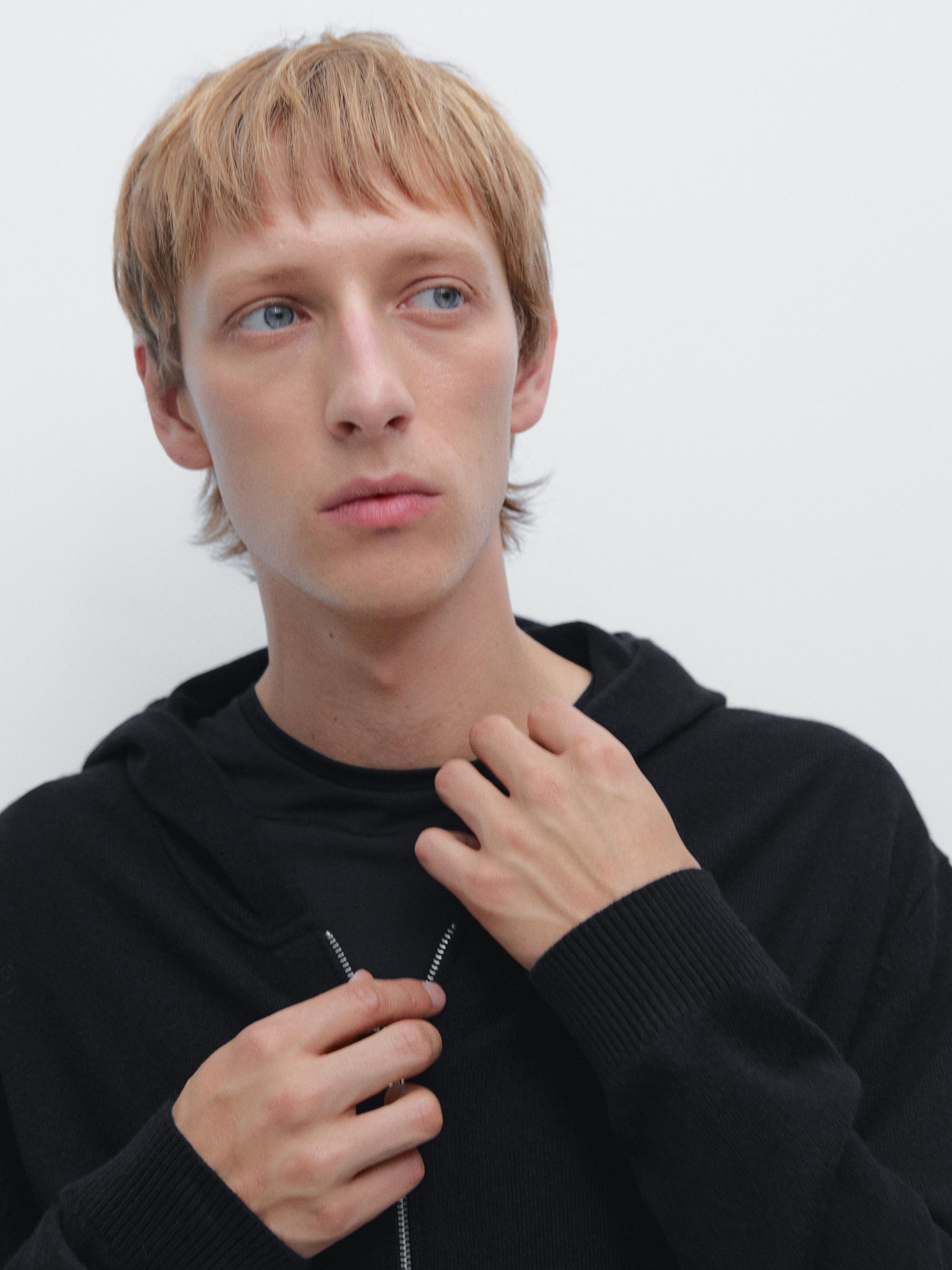 Cardigan à fermeture Éclair et capuche